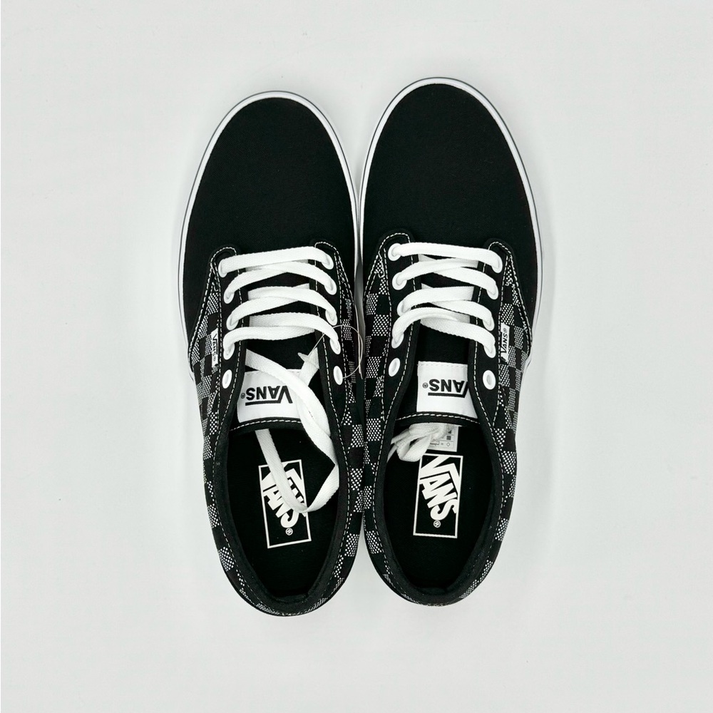 NEW Vans Atwood Checker Dot Black White Canvas Skate Shoe Men’s size 11 - Picture 10 of 13